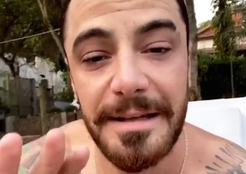 Felipe Titto é mordido por cachorro e leva 15 pontos na perna 