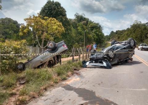 Seis pessoas ficam feridas após grave acidente na AM-010