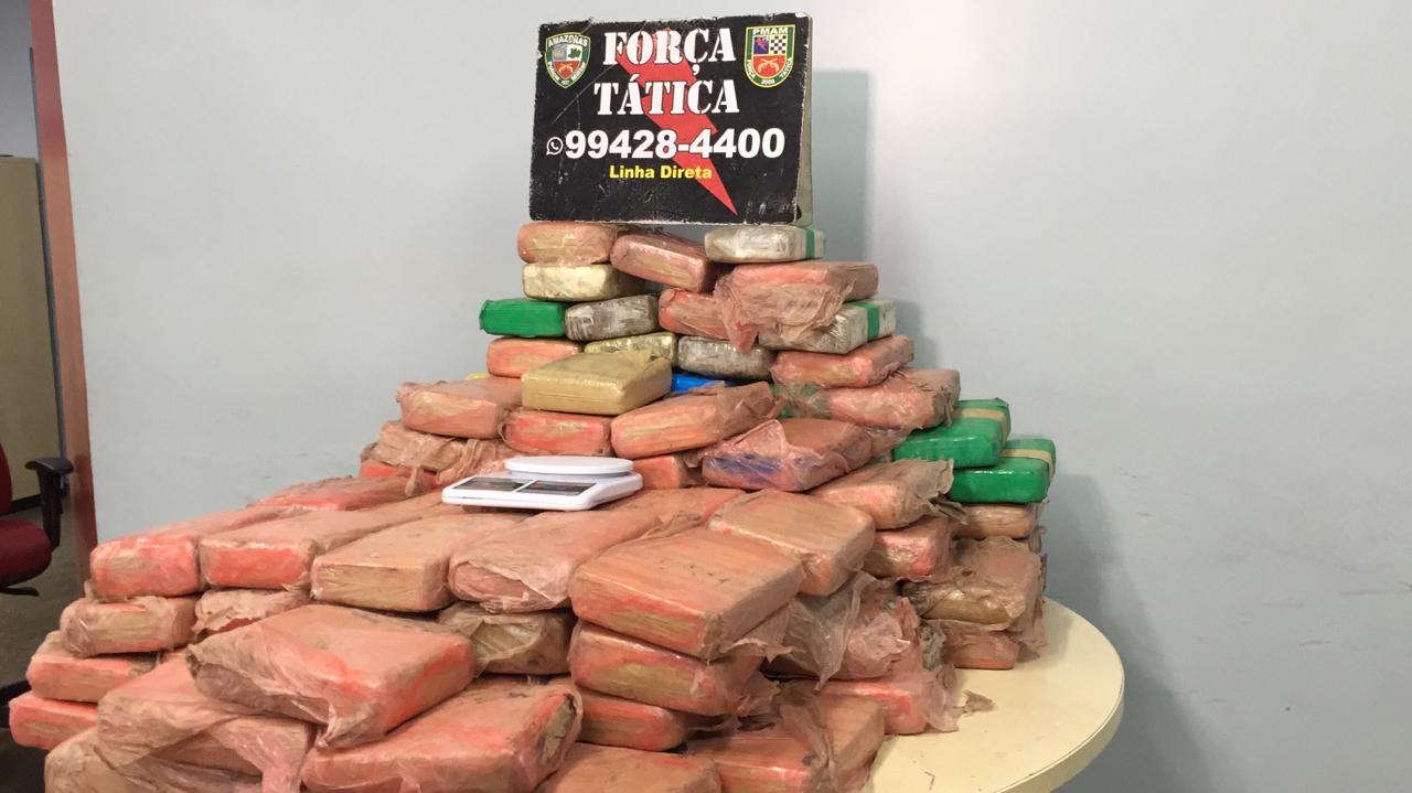 Polícia encontra depósito com mais de 100 kg de drogas em Manaus