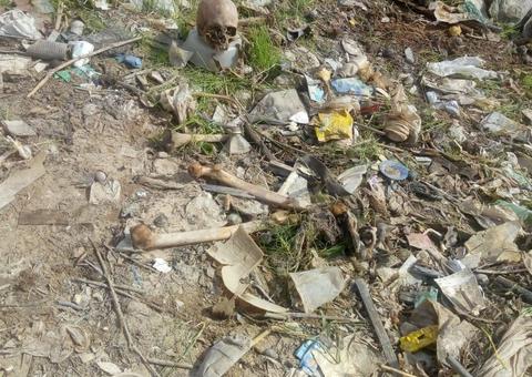 Ossada humana é encontrada na orla da Manaus Moderna 