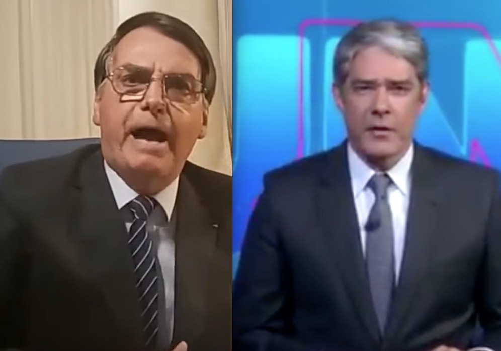 William Bonner transmite nota em resposta a Bolsonaro no Jornal Nacional e internet reage 