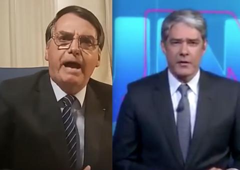 William Bonner transmite nota em resposta a Bolsonaro no Jornal Nacional e internet reage 
