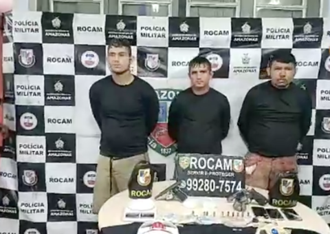 Trio suspeito de participar de confronto com a polícia é preso em Manaus