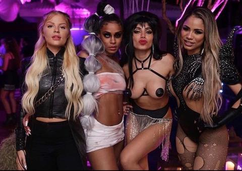 Vídeo: Anitta, Luísa Sonza, Lexa e MC Mirella sensualizam com rebolado em festa