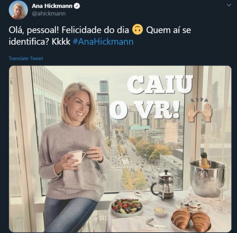 Ana Hickmann é detonada ao posar ao lado de mesa farta: ‘caiu o VR’ 