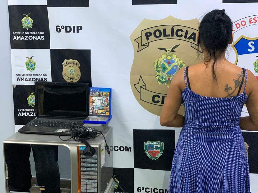 Casal é preso após furtar objetos de residência e vender na internet em Manaus 