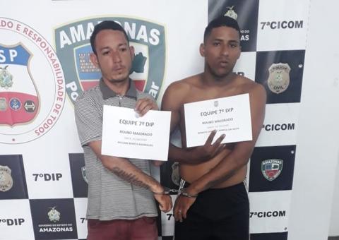 Dupla é presa e menor que atirou em frentista durante assalto é apreendido em Manaus