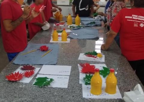 Internos do sistema socioeducativo participam de cursos de reciclagem em Manaus 