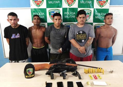 Grupo suspeito de integrar facção é preso com armas em Manaus