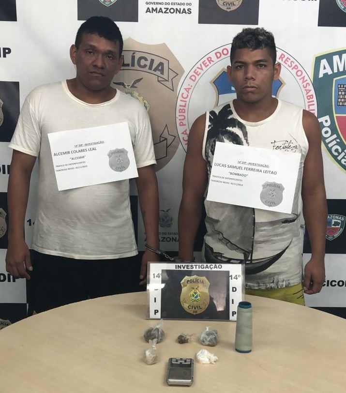 Dupla é presa suspeita de tráfico de drogas em Manaus