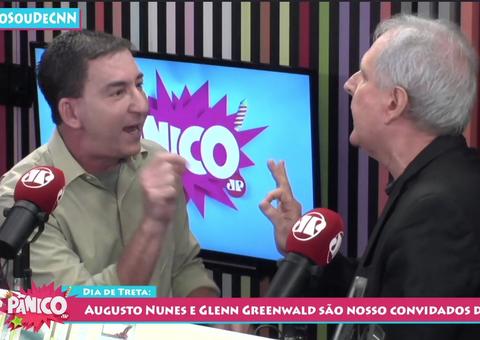 Glenn Greenwald é agredido pelo jornalista Augusto Nunes no programa Pânico