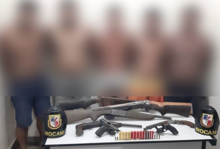 No Amazonas, grupo suspeito de roubos e assassinatos é preso com armamento pesado