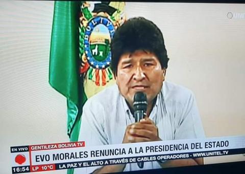 Evo Morales anuncia renúncia à presidência da Bolívia