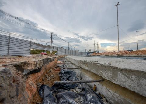Obras avançam no Distrito Industrial e alteram o trânsito em Manaus