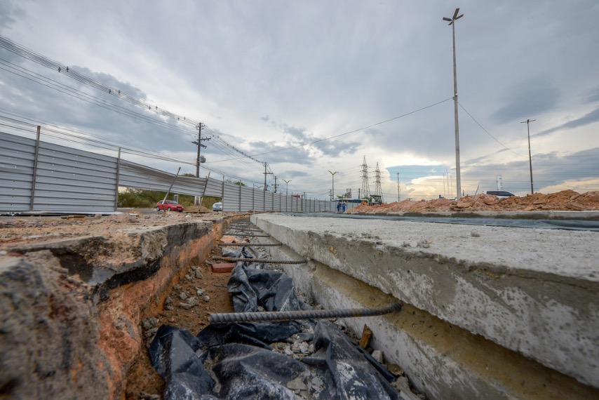 Obras avançam no Distrito Industrial e alteram o trânsito em Manaus