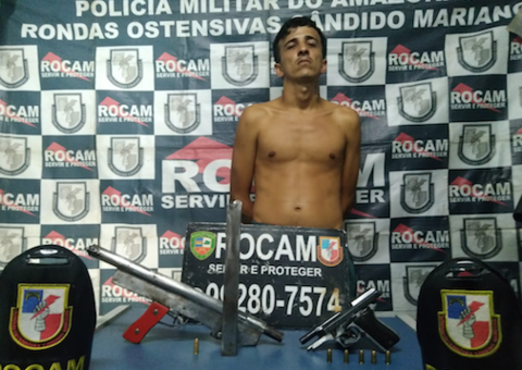 Detento arranca tornozeleira para fugir da Justiça mas é encontrado pela Rocam em Manaus
