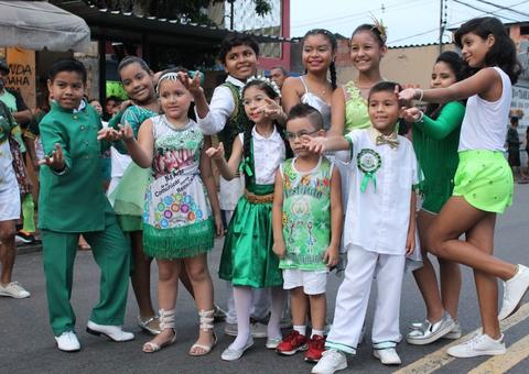 Escola de samba mirim vai colorir as ruas de Manaus neste fim de semana