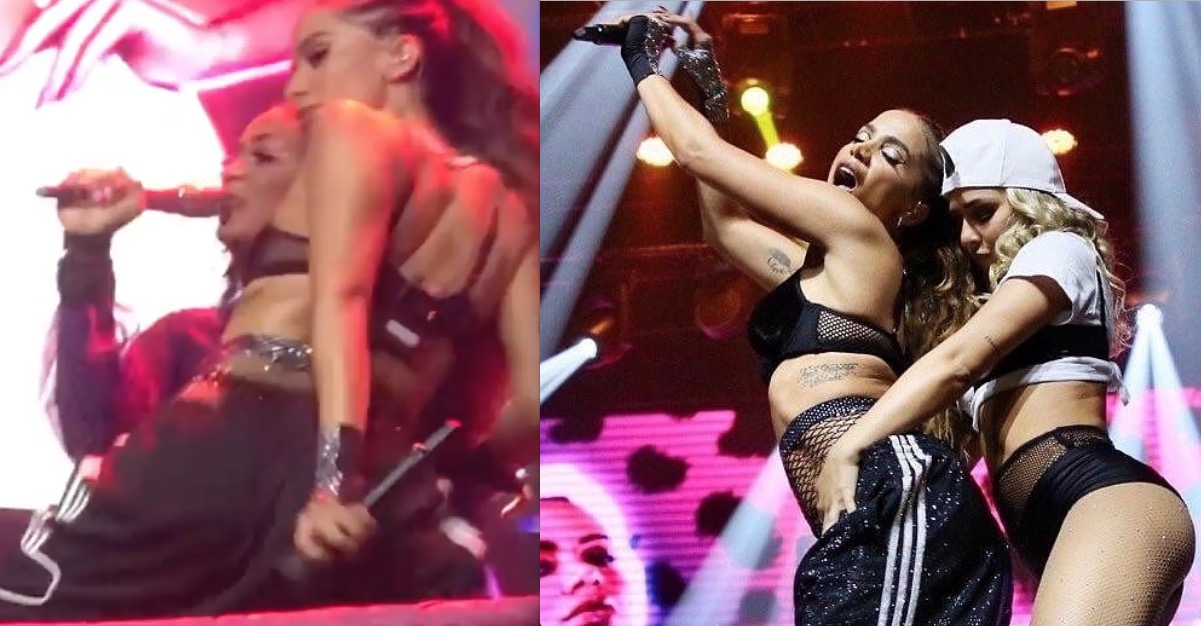 De lambida a encoxada, Anitta protagoniza cenas picantes com MC Rebecca e bailarina 