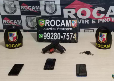 Em Manaus, Rocam detém assaltantes após vítima seguir suspeitos 