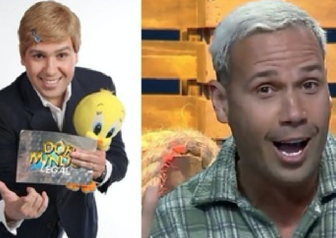 Sem saber da morte de Gugu Liberato, Viny Vieira imita o apresentador ao vivo 