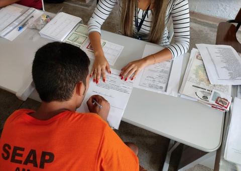 Em Manaus, internos do Compaj recebem ação de emissão de RG