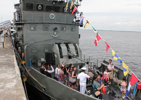 Marinha realiza visitação gratuita a navios neste fim de semana em Manaus