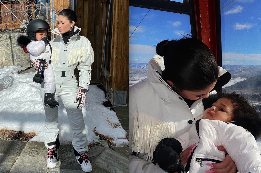 Kylie Jenner mostra filha Stormi conhecendo a neve e encanta seguidores 