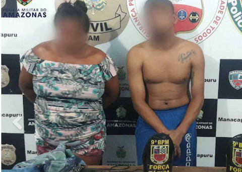 Casal é preso com drogas em via pública em Manaus