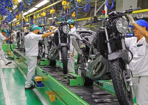 Produção de motocicletas tem aumento de 6,6% no Polo Industrial de Manaus 