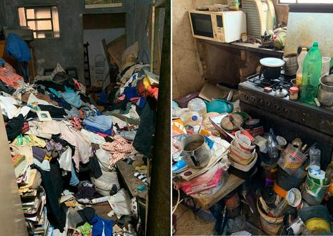 Operação retira 10 caminhões de lixo guardado por idosa dentro de casa 