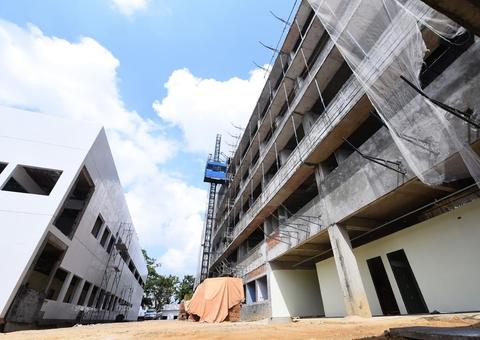Obras do Hospital do Sangue chegam a 50% de conclusão em Manaus