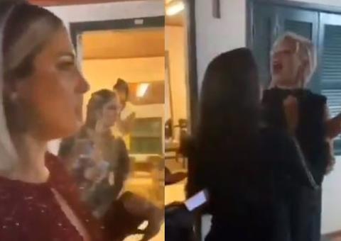 Andréa Nóbrega e Tati Dias protagonizam barraco nos bastidores de ‘A Fazenda'