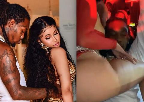 Cardi B leva marido para receber 'surra de bunda' em casa de strip e quebra a internet