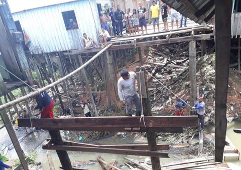 Seis pessoas ficam feridas após ponte desabar no Amazonas