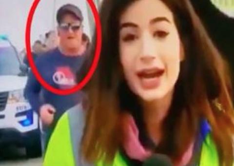 Pastor é preso após dar tapa na bunda de repórter ao vivo durante programa de TV