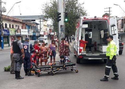 Acidente deixa um ferido e complica trânsito em avenida de Manaus