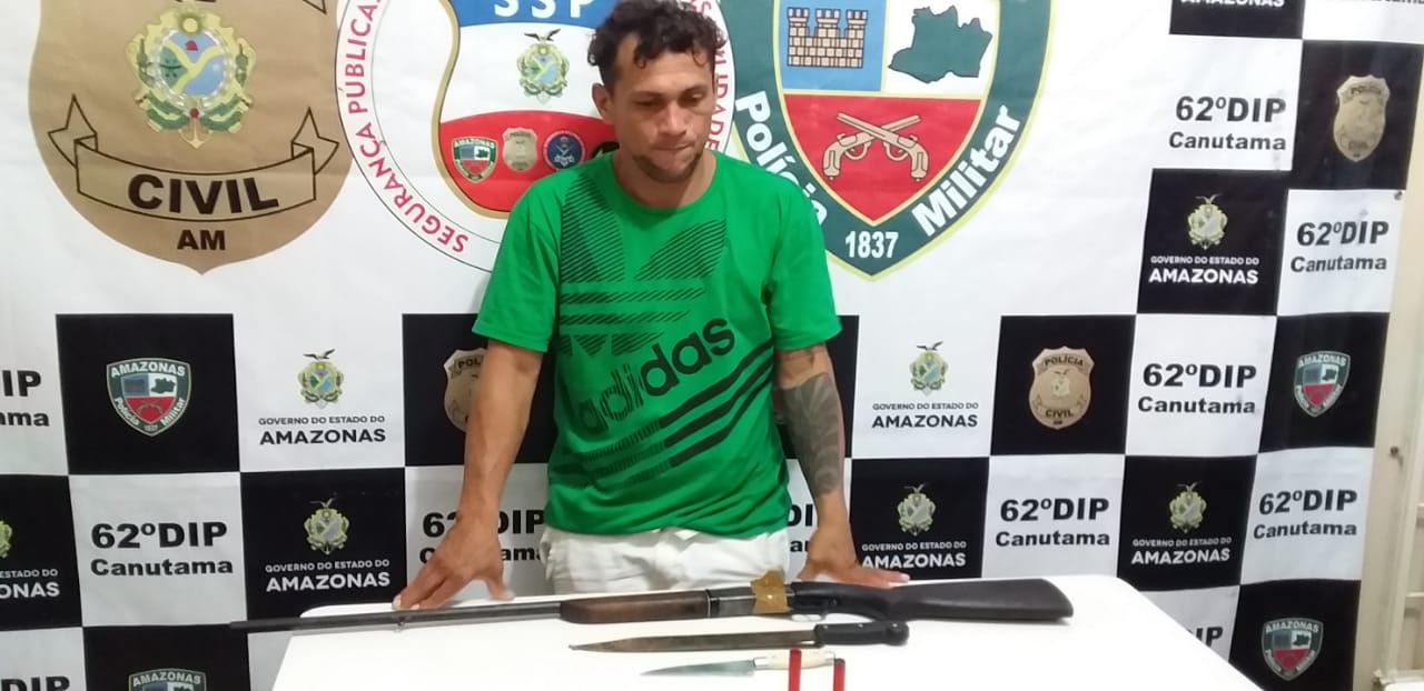 Polícia Militar detém suspeito com espingarda no Amazonas 
