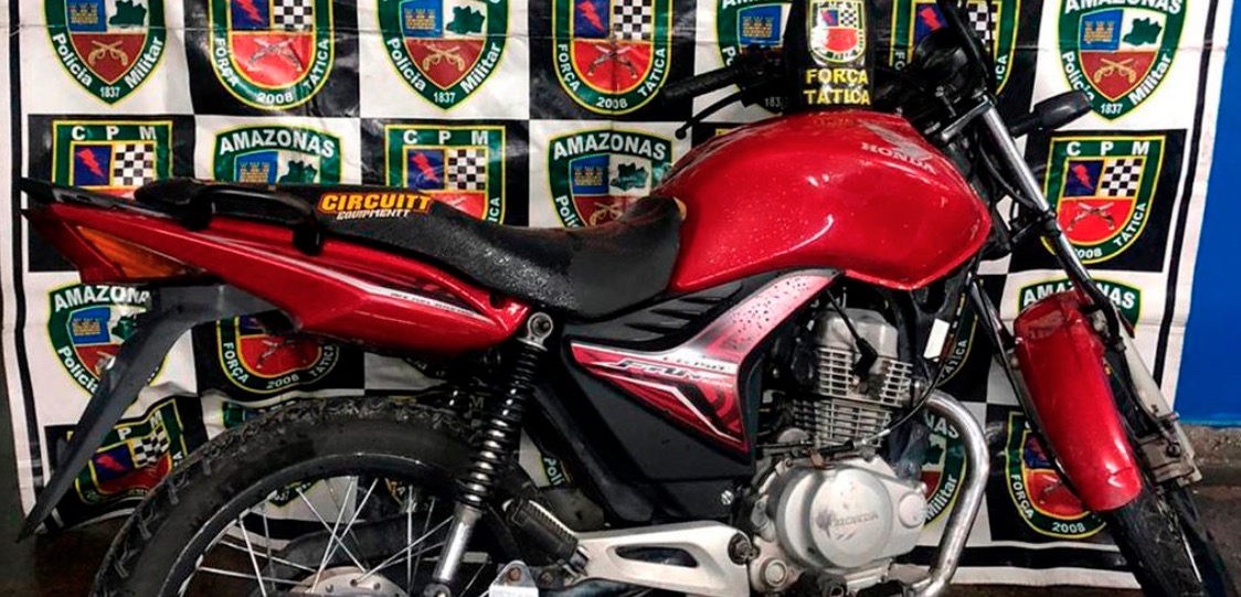 Força Tática apreende moto usada por assassinos de sargento da PM em Manaus