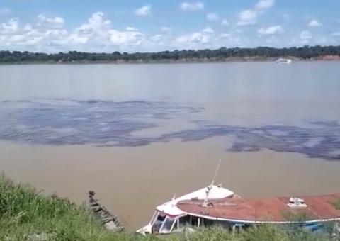 Empresa pode ser multada em R$ 100 mil por derramar óleo no Rio Amazonas 