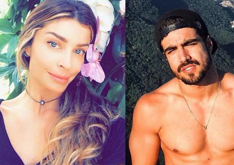 Grazi Massafera e Caio Castro são flagrados em passeio com filha da atriz