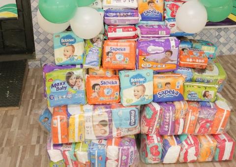 Amor ao próximo: abrigo em Manaus recebe doação de 400 fraldas descartáveis