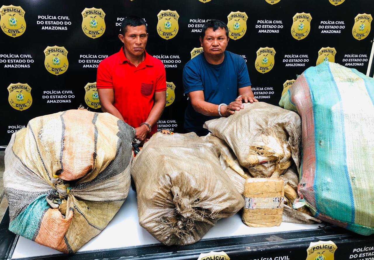 Em Manaus, dupla é presa com 300 Kg de drogas avaliados em R$ 1,5 milhão 