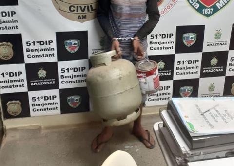 Com aumento no valor do gás, homem decide roubar botija de idoso no Amazonas