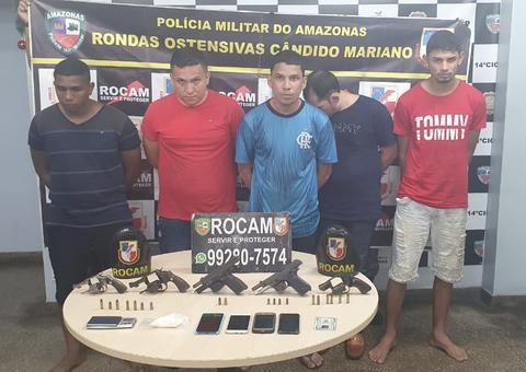 Homens armados são presos em festa regada a bebidas e drogas em Manaus