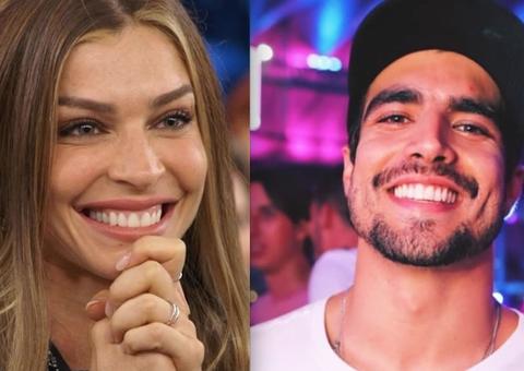 Grazi Massafera surge no colo de Caio Castro em foto antes do réveillon