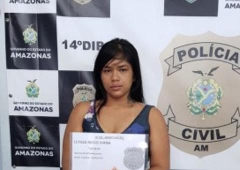 Em Manaus, jovem de 23 anos é presa suspeita de tráfico de drogas