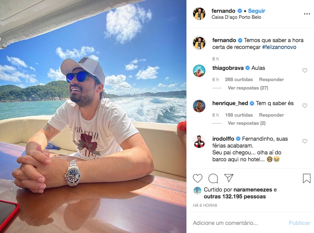 Após término com Maiara, Fenando Zor posta foto e legenda chama atenção