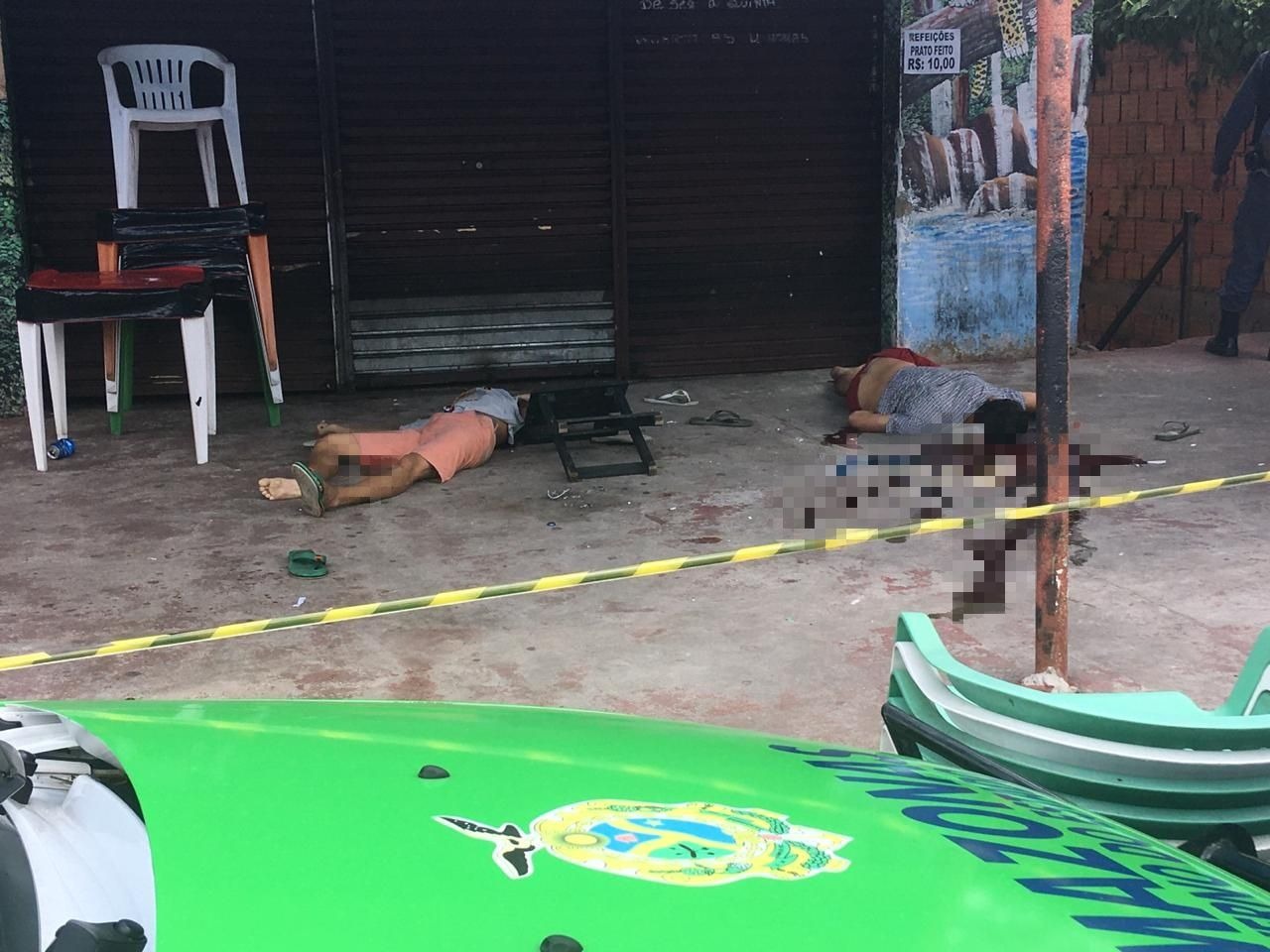 Tiroteio em bar termina com dois mortos e dois baleados em Manaus