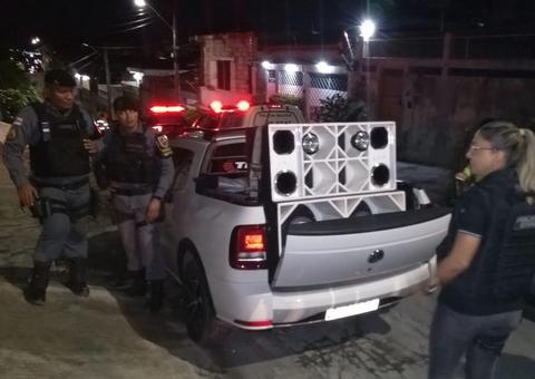 Dono de paredão de som é multado durante operação contra poluição sonora em Manaus 
