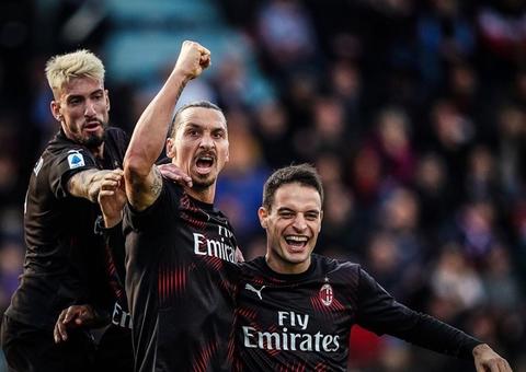 Ibrahimovic marca 1º gol após retorno, e Milan vence no Italiano